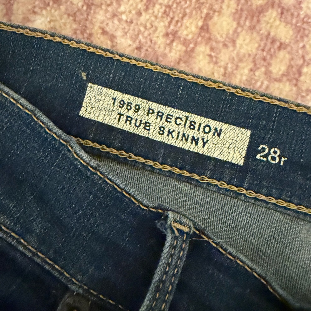 GAP 1969 Precision True Skinny Women's Skinny Jeans - Deep Blue 28R - Picture 2 of 5